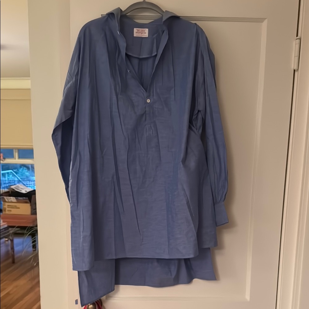 Gallego Desportes Blue Tunic Top